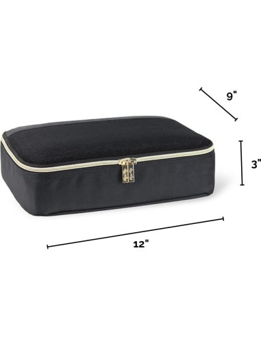 Set de 3 Cubos de Empaque Itzy Ritzy - Grandes, Negros