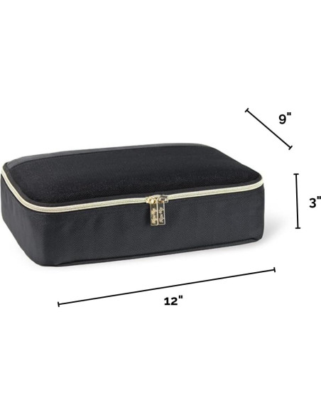 Set de 3 Cubos de Empaque Itzy Ritzy - Grandes, Negros