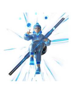 Ventilador Holográfico 3D HAVIsikr 42cm HD Control Remoto