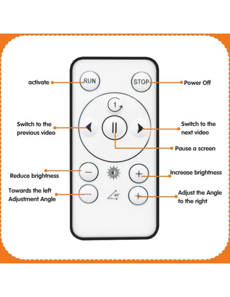 Ventilador Holográfico 3D HAVIsikr 42cm HD Control Remoto