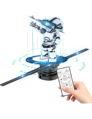 Ventilador Holográfico 3D HAVIsikr 42cm HD Control Remoto