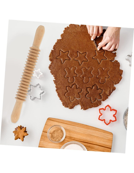 Rodillo de Madera GOOHOCHY para Cortar Espagueti 33x4cm