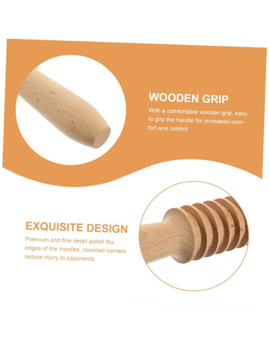 Rodillo de Madera GOOHOCHY para Cortar Espagueti 33x4cm