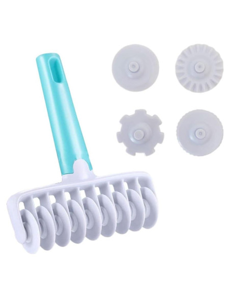 Cortador Decorador de Masa 4-en-1 Wvkzuc - Herramienta de Cocina