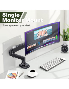 Soporte de Monitor NicBex Ajustable 15-27" VESA 7 kg 2
