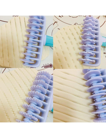 Cortador Decorador de Masa 4-en-1 Wvkzuc - Herramienta de Cocina