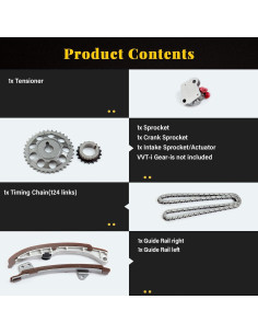 Kit de Cadena de Distribución OCPTY para Toyota Yaris y Echo 2