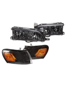 Faros Spec-D Tuning + Luz de Esquina Negra Corolla 93-97