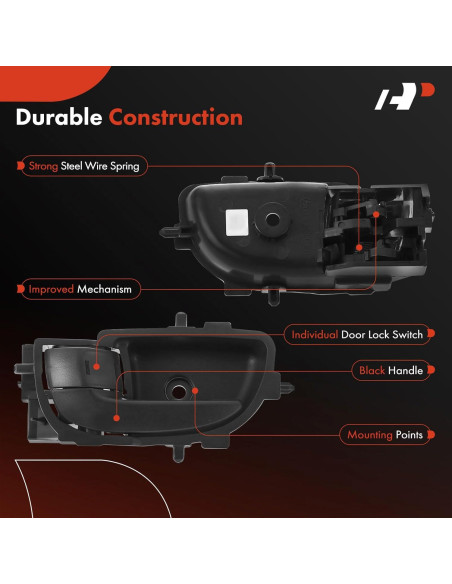 Mango de Puerta Interior Izquierdo A-Premium Toyota Yaris 2007-2013 Mango de Puerta Interior Izquierdo A-Premium Toyota Yaris 2007-2013