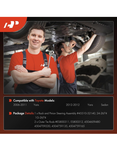 Kit de Crema de Dirección A-Premium para Toyota Yaris 2006-2012