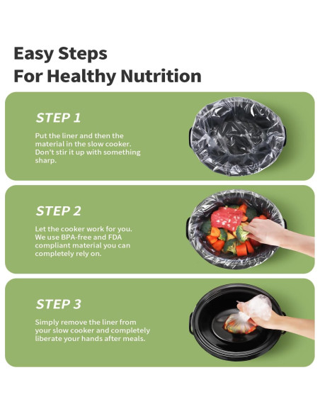 Forros Desechables para Olla de Cocción Lenta KOOC 33x53 cm - 15 Unidades