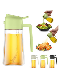 Dispensador de Aceite PUZMUG 500ml 2 en 1 Verde