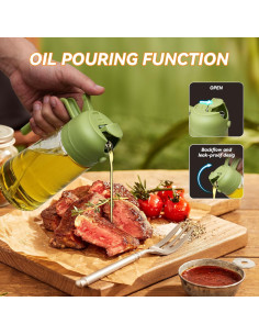 Dispensador de Aceite PUZMUG 500ml 2 en 1 Verde 2