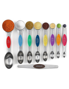 Juego de Cucharas Medidoras Magnéticas CHAMTILE Acero Inoxidable