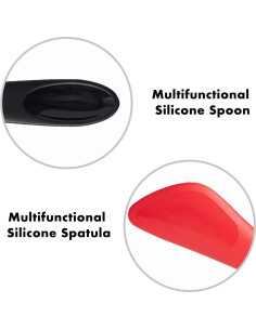 Set de Espátula de Silicona 2 en 1 OYV - Rojo y Negro 2