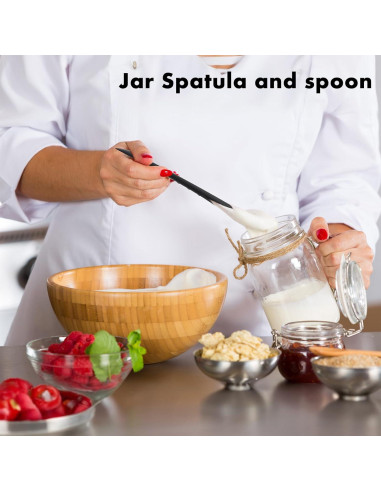 Set de Espátula de Silicona 2 en 1 OYV - Rojo y Negro