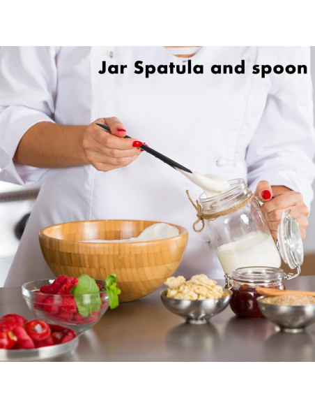 Set de Espátula de Silicona 2 en 1 OYV - Rojo y Negro