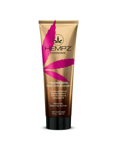 Bronceador DHA Oscuro Hempz 255g Hipoalergénico Hidratante