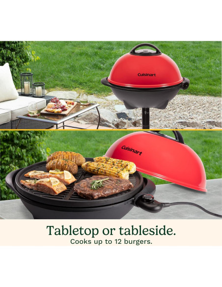 Parrilla Eléctrica Cuisinart 2-en-1 Interior/Exterior 1500W