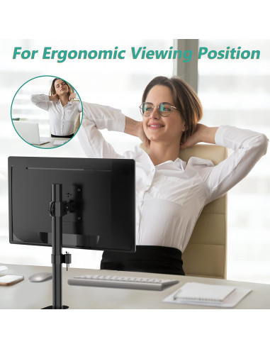 Soporte de Monitor WALI M001S Ajustable hasta 32" (81,28 cm)