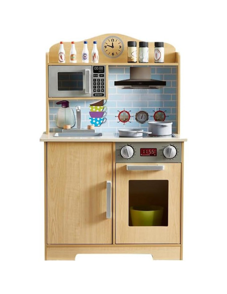 Cocina de Juguete de Madera YFDPARK 13 Piezas para Niños