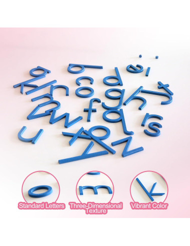 Alfabeto Móvil Montessori Outlet Azul para Niños 3-6 Años