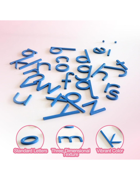Alfabeto Móvil Montessori Outlet Azul para Niños 3-6 Años