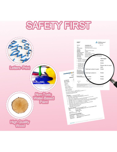 Alfabeto Móvil Montessori Outlet Azul para Niños 3-6 Años