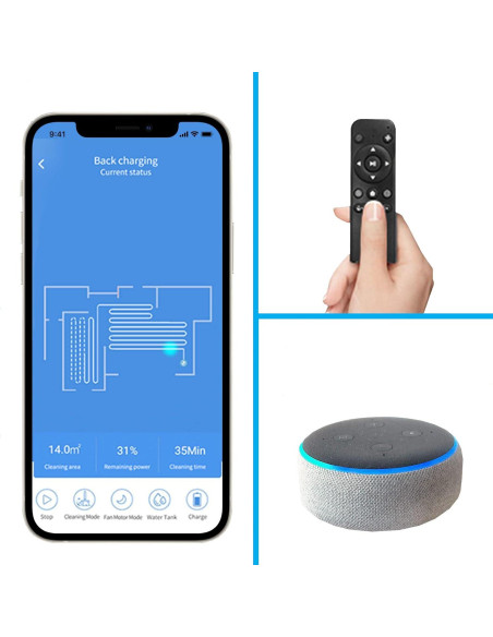 Aspiradora Robótica Tecbot S3 con Navegación Laser 1800Pa