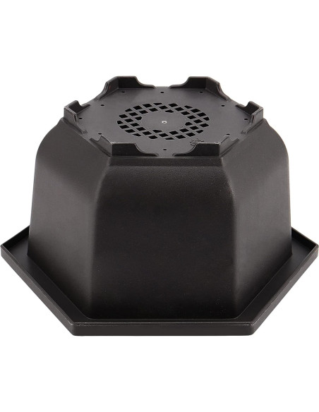 Paquete de 5 macetas de bonsái HEIHAK con bandejas 18,8 cm