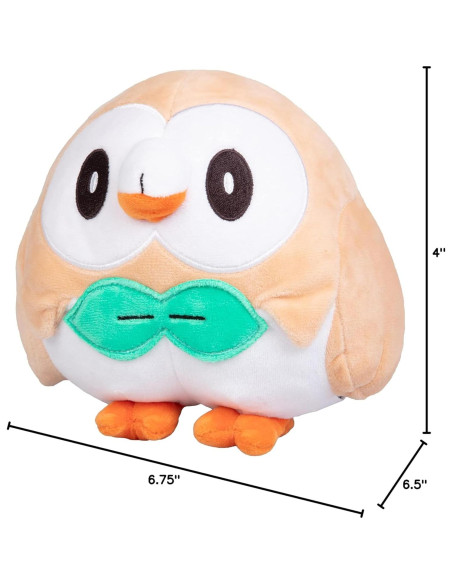 Peluche Pokémon Rowlet 20 cm - Oficial Wicked Cool Toys Peluche Pokémon Rowlet 20 cm - Oficial Wicked Cool Toys