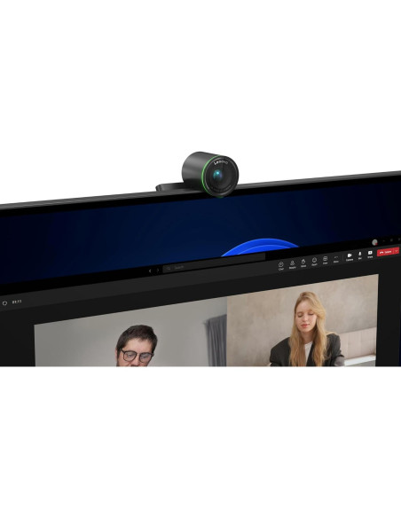 Webcam Pro 4K Lenovo con AI, Micrófono y Certificación Teams