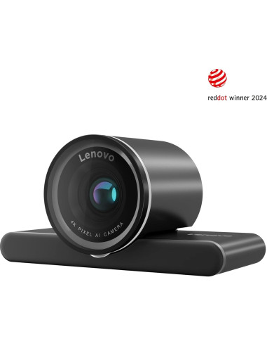Webcam Pro 4K Lenovo con AI, Micrófono y Certificación Teams