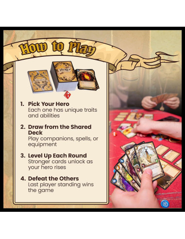 Juego de Cartas de Estrategia Hero Tomekeeper 2 Edición - 2-5 Jugadores