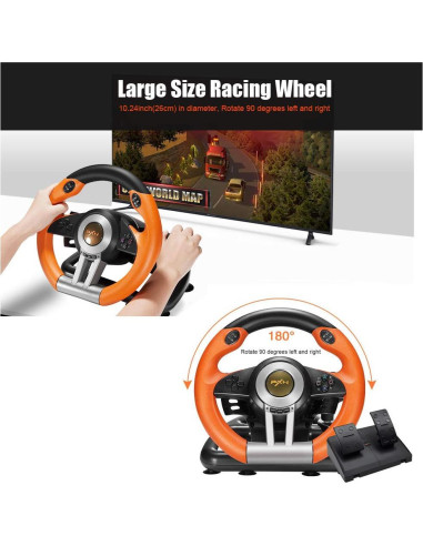 Volante de Carreras PXN V3II con Pedales para PC y Consolas