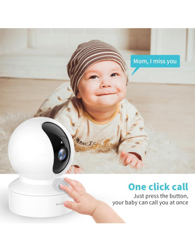 Cámara para Mascotas Armorcope CA48 2K HD con APP y Visión Nocturna