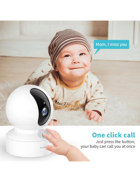 Cámara para Mascotas Armorcope CA48 2K HD con APP y Visión Nocturna