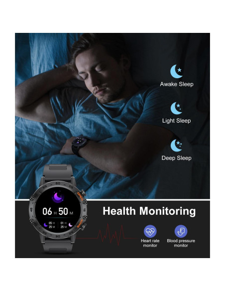 Reloj Inteligente Militar SUNKTA A230+ 100 Modos Deportivos