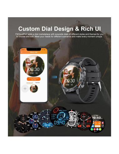 Reloj Inteligente Militar SUNKTA A230+ 100 Modos Deportivos