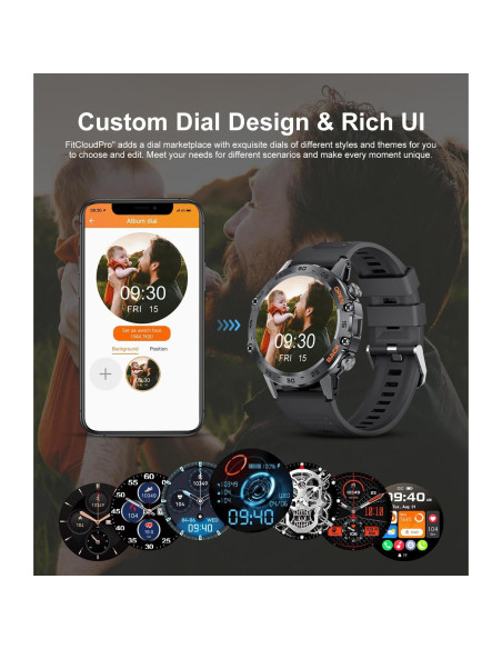 Reloj Inteligente Militar SUNKTA A230+ 100 Modos Deportivos