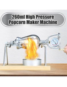 Máquina de Palomitas ZZYYZZ 260ml Acero Inoxidable Retro 2