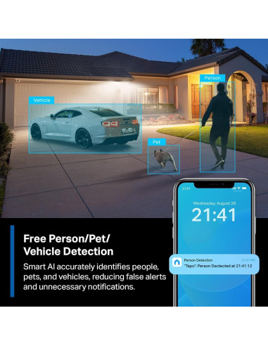 Cámara de Seguridad TP-Link Tapo C425 2K Inalámbrica