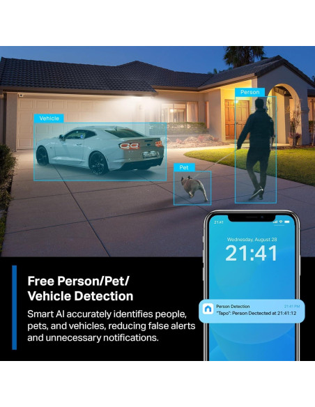 Cámara de Seguridad TP-Link Tapo C425 2K Inalámbrica