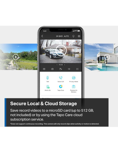 Cámara de Seguridad TP-Link Tapo C425 2K Inalámbrica