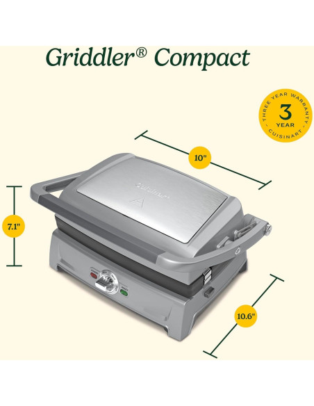 Cuisinart Griddler Compact 5 en 1 Parrilla y Plancha