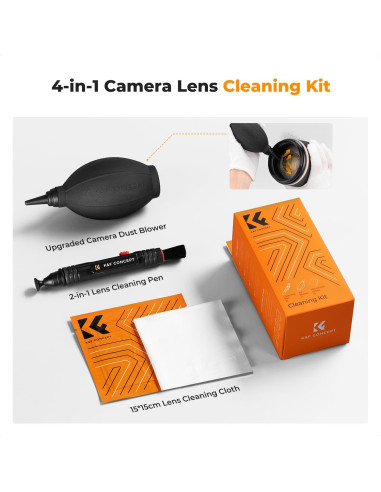 Kit de Limpieza de Cámara K&F Concept 4 en 1 para Lentes DSLR