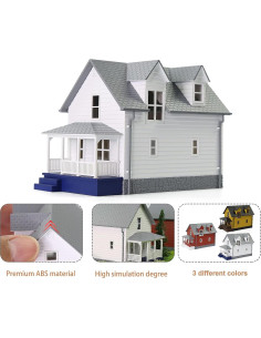 Casa Modelo Escala N 1:160 Blanca para Diorama JZN01 2