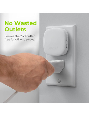 AUVON Luz Nocturna LED Sensor Movimiento 4 Pzs Regulable