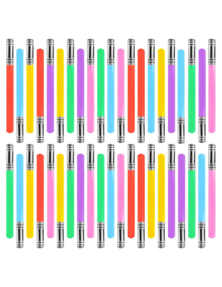 42 Espadas de Luz Inflables Cotiny para Fiestas - 6 Colores