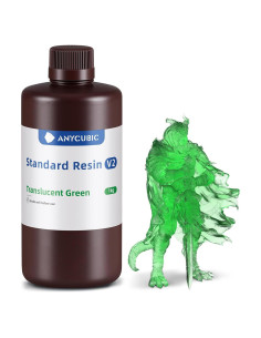 Resina 3D ANYCUBIC Estándar V2 1 kg Verde Claro Baja Olor